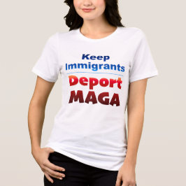 Deport MAGA Frauen T-Shirt Tri-Blend Shirt
