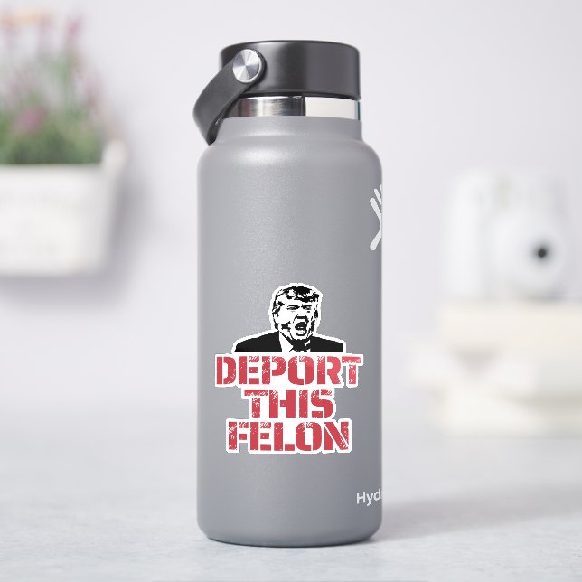 Deportation dieses Felon Aufkleber (HydroFlask)