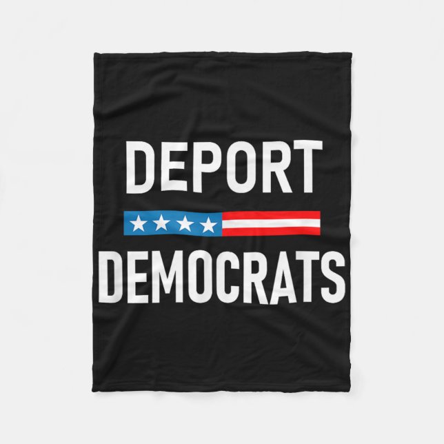 Deportiere Demokraten  Fleecedecke (Vorderseite)