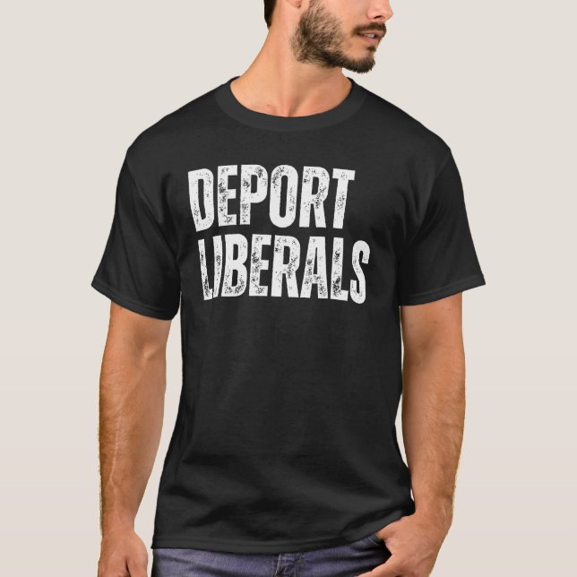 Deportiert Liberale konservative Republikaner Anti T-Shirt (Vorderseite)