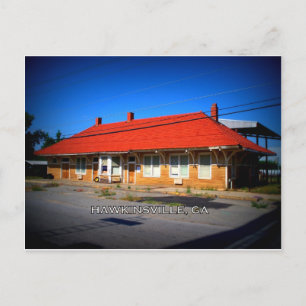 DEPOT - Hawkinsville, Georgien Postkarte