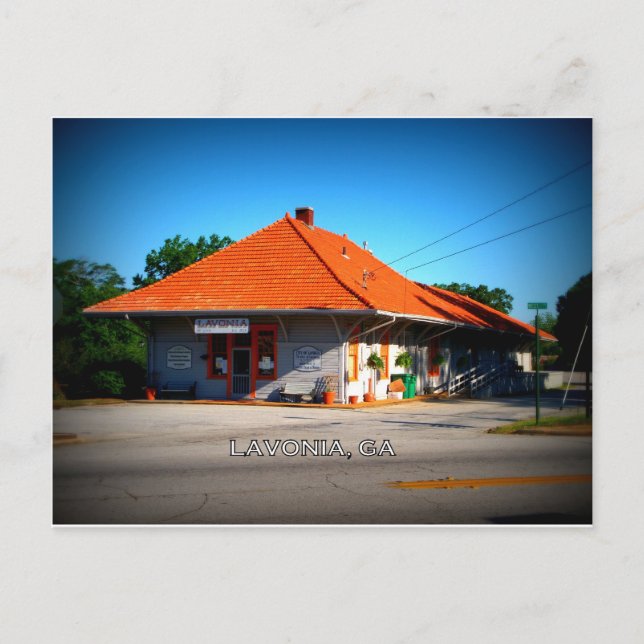 DEPOT - Lavonia, Georgien Postkarte (Vorderseite)