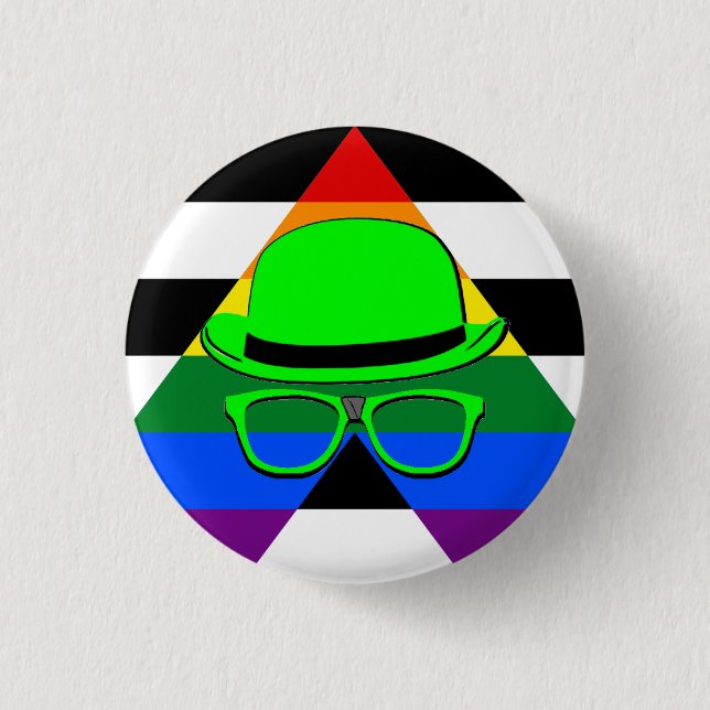 Depp Night Straight Ally Button (Vorderseite)