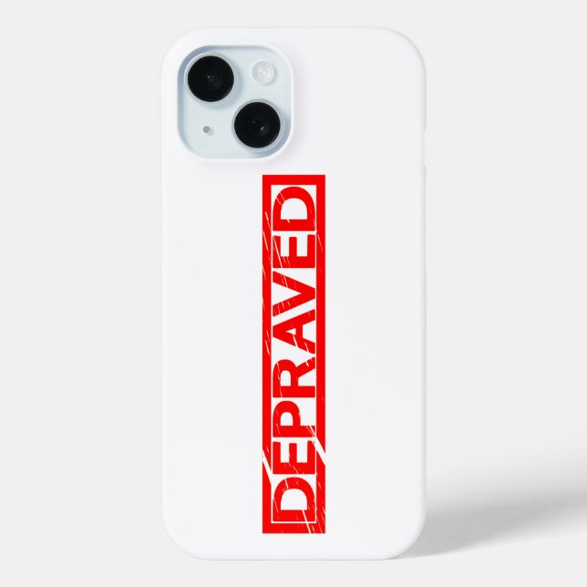 Deprasierte Briefmarke Case-Mate iPhone Hülle (Rückseite)