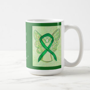 Depression Awareness Ribbon Engel Custom Tasse