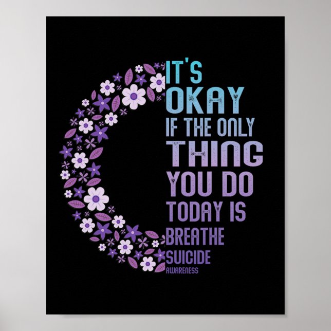 Depression Awareness Suicide Prevention 14 Poster (Vorne)