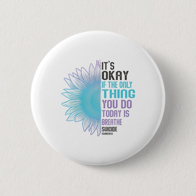Depression Awareness Suizid Prevention 4 Button (Vorderseite)