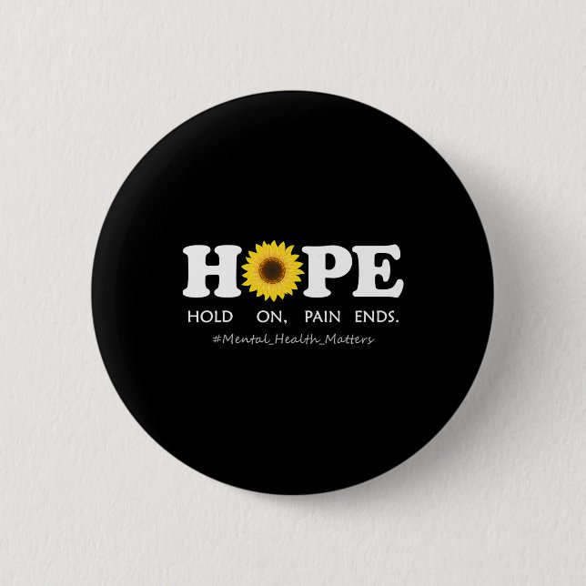 Depression Bewusstsein für psychische Gesundheit - Button (Vorderseite)