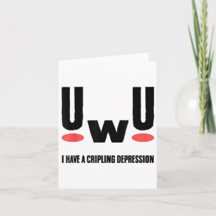 Depression Ich habe verkrüppelnde Depression psych Karte