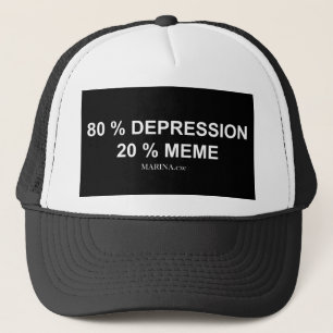 DEPRESSION/MEME - Fernlastfahrer-Hut Truckerkappe