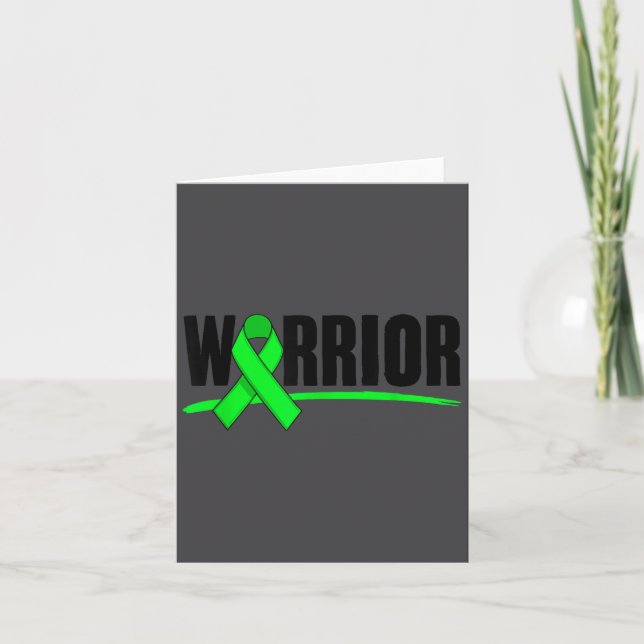 Depression Warrior Ribbon Mental Health Awareness  Karte (Vorderseite)