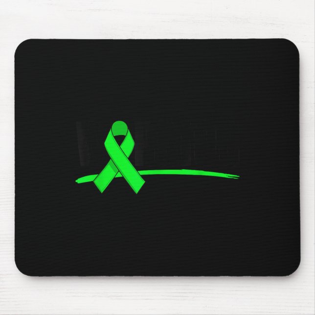 Depression Warrior Ribbon Mental Health Awareness  Mousepad (Vorne)