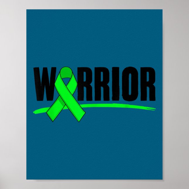 Depression Warrior-Schleife Bewusstsein für psychi Poster (Vorne)