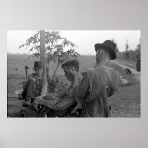 Depressions-Friseursalondreißiger jahre Poster