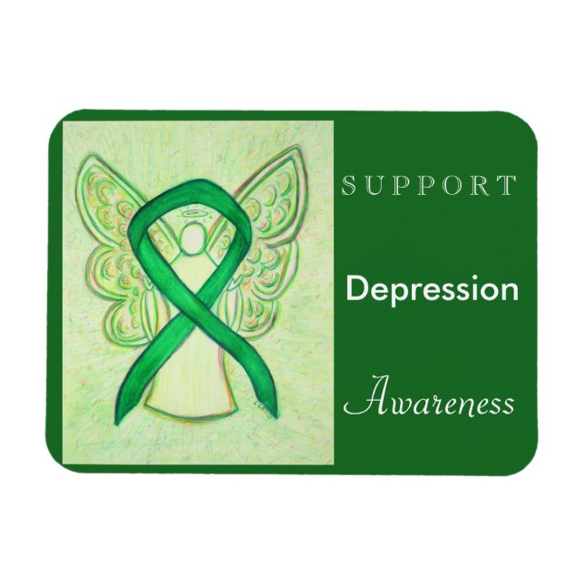 Depressionsbewusstsein Angel Custom Magnet (Horizontal)