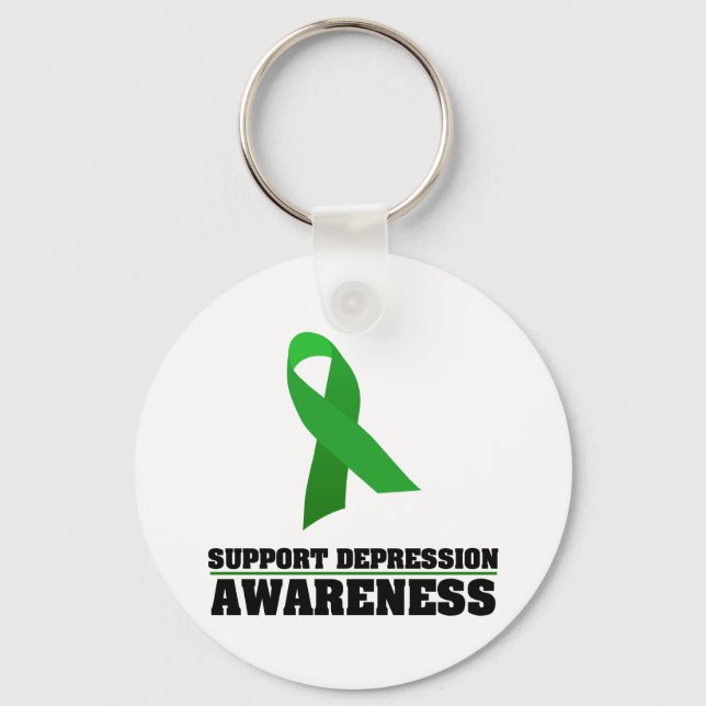 Depressionsbewusstsein Schlüsselanhänger (Vorderseite)