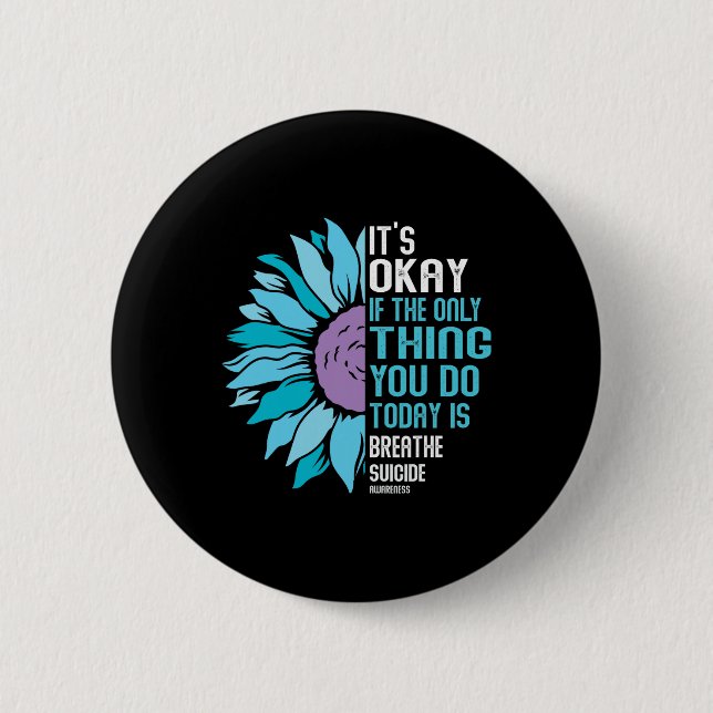 Depressionsbewusstsein Selbstmordprävention 9  Button (Vorderseite)
