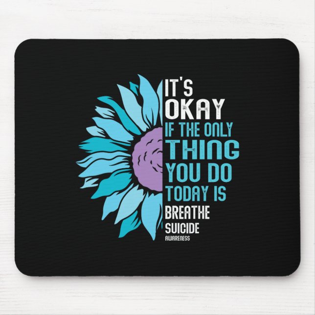 Depressionsbewusstsein Suizidprävention 9  Mousepad (Vorne)