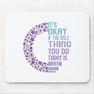 Depressionsbewusstsein Suizidprävention Mousepad
