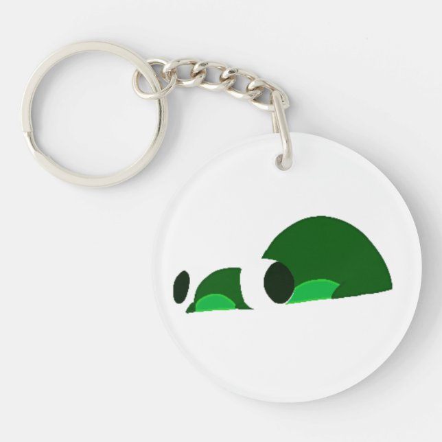 Depressionsfrosch Schlüsselanhänger (Vorderseite)