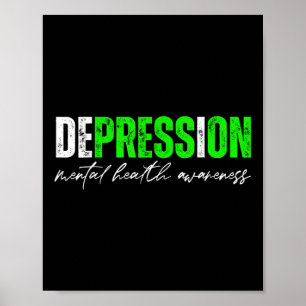 Depressionspresse über psychische Gesundheit - Sen Poster