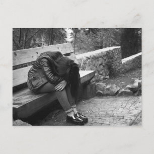 Depressionsweibchen Postkarte