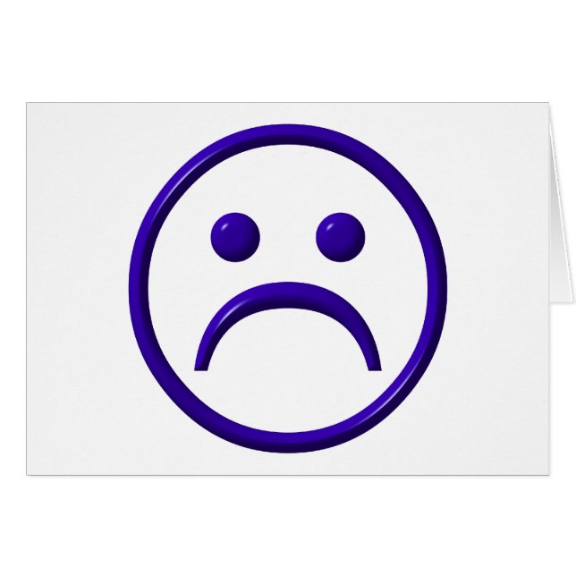 Depressiv, traurig und blau (Vorderseite (Horizontal))