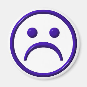 Depressiv, traurig und blau magnet