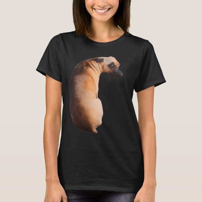 deprimierter Hund T-Shirt (Vorderseite)