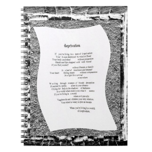 Deprivation Notizblock (Vorderseite)
