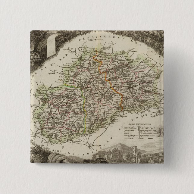 Dept. De La Hte Saone Button (Vorderseite)