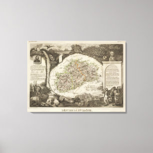 Dept. De La Hte Saone Leinwanddruck