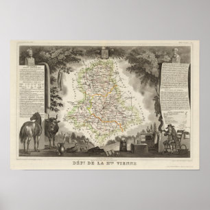 Dept. De La Hte Vienne Poster