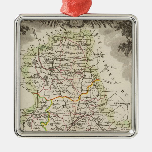 Dept. De La Hte Vienne Silbernes Ornament (Vorne)