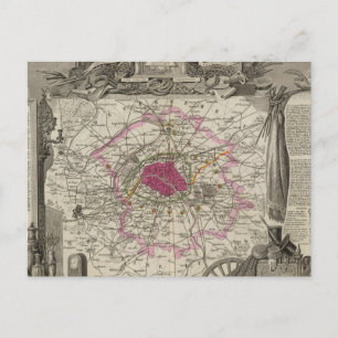 Dept. De La Seine Postkarte