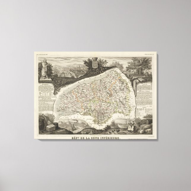 Dept. De La Siena unten Leinwanddruck (Vorderseite)