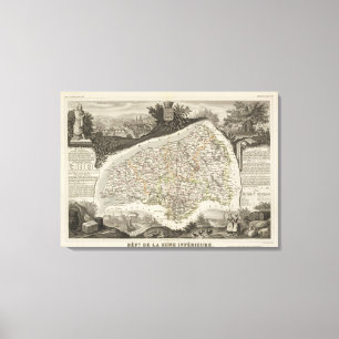 Dept. De La Siena unten Leinwanddruck