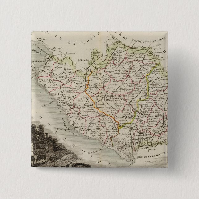 Dept. De La Vendee Button (Vorderseite)