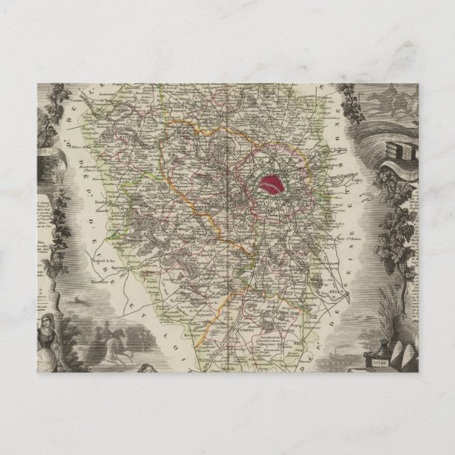 Dept. De Seine und Oise Postkarte (Vorderseite)