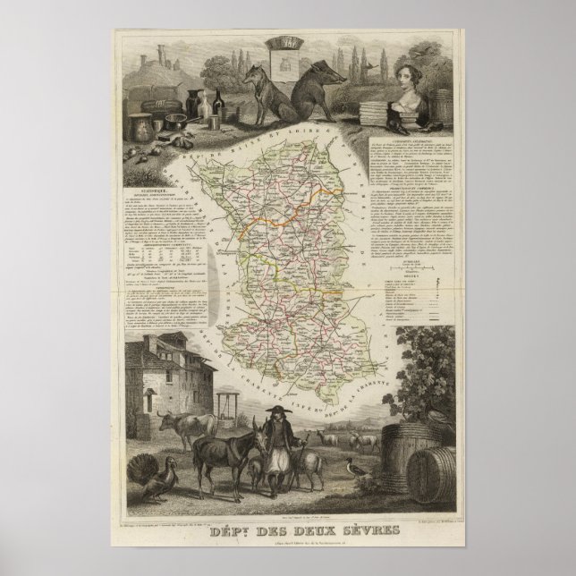 Dept. Des Deux Sevres Poster (Vorne)