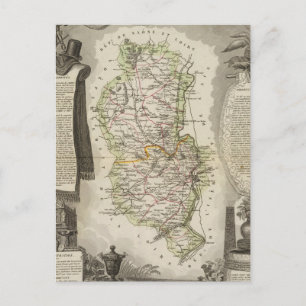 Dept Du Rhone Postkarte