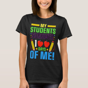 Der 100. Schultag meines Schülers überlebte 100 Ta T-Shirt
