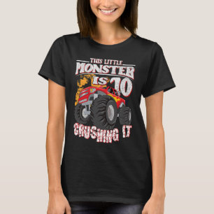 Der 10. Geburtstag kränkt diesen kleinen Monster-L T-Shirt