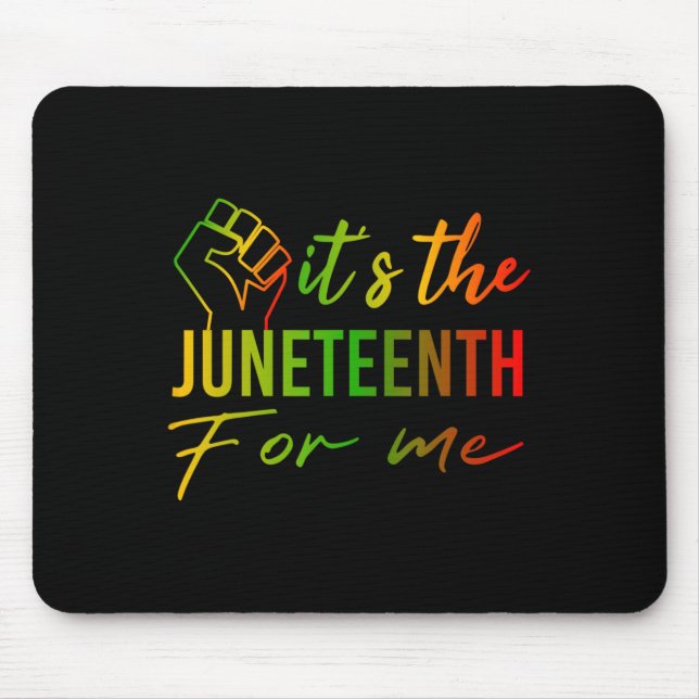Der 19. Juni für mich, Afrikanischer Schwarzgeschi Mousepad (Vorne)