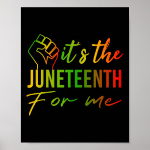 Der 19. Juni für mich, Afrikanischer Schwarzgeschi Poster