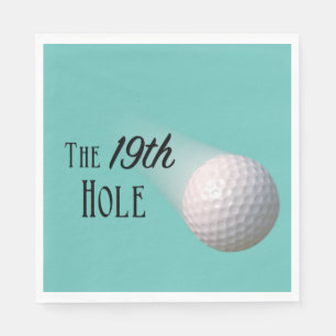 Der 19. Loch Golf Aquamarin Serviette