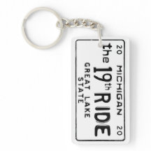 der 19. RIDE Michigan Nummernschild-Anhänger 