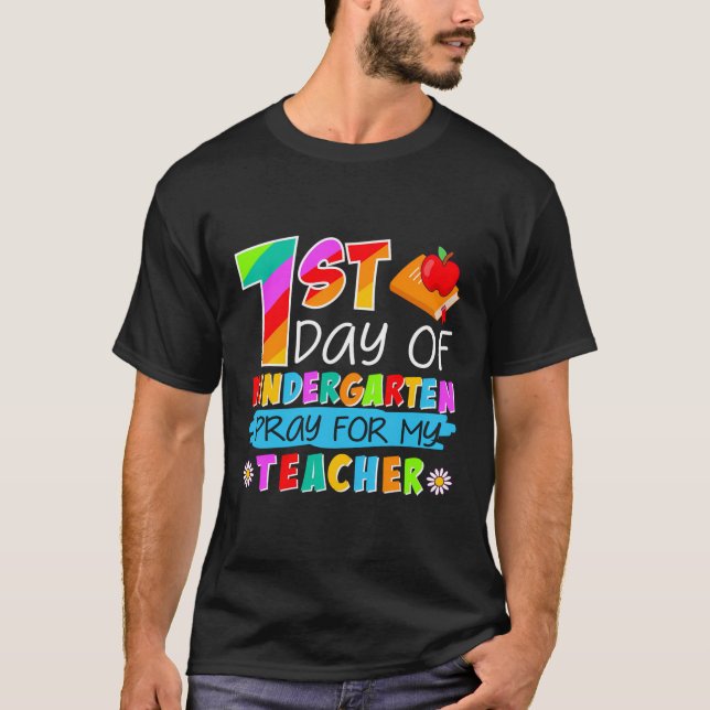 Der 1. Kindergarten betet für meinen Lehrer zurück T-Shirt (Vorderseite)