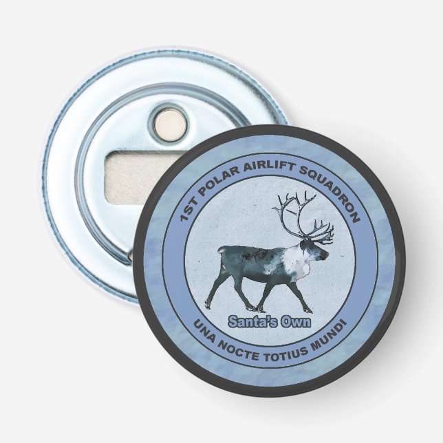 Der 1. Polar Airlift-Sqdn des Weihnachtsmanns - ge Flaschenöffner (Vorderseite)