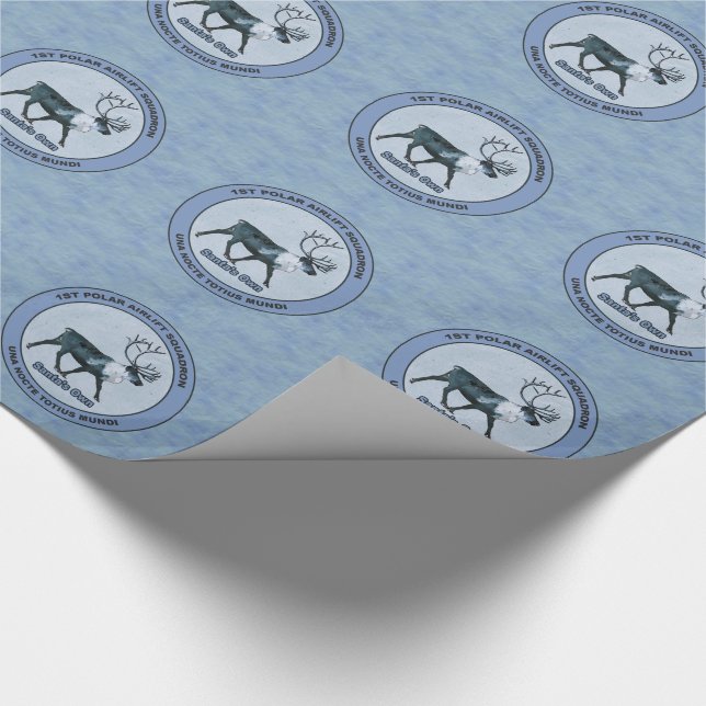 Der 1. Polar Airlift-Sqdn des Weihnachtsmanns - ge Geschenkpapier (Ecke)